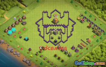 Town Hall 7 Progress Base - Fun Copy Base for Clash of Clans #21503