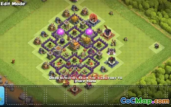 Town Hall 7 Trophy Base | Clash of Clans Protect & Defend #48901