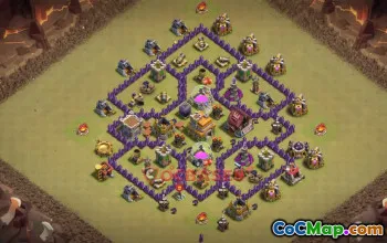 Town Hall 7 War Base | Clash of Clans Defense Strategy #50583