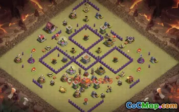 Town Hall 7 War Base | Clash of Clans War Defense Link #50567
