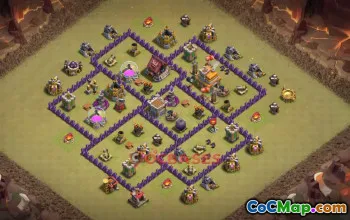 Town Hall 7 War Base | Clash of Clans War Defense Link #50584
