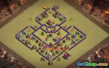 Town Hall 7 War Base | Clash of Clans War Defense Link #50593