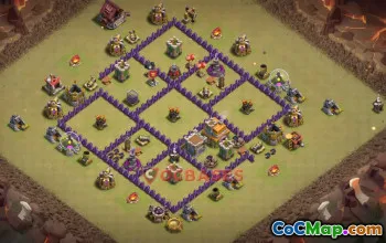 Town Hall 7 War Base | Clash of Clans War Defense Strategy #50592