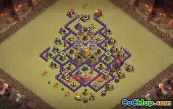 Town Hall 7 War Base | Clash of Clans War Layouts & Defense #50591