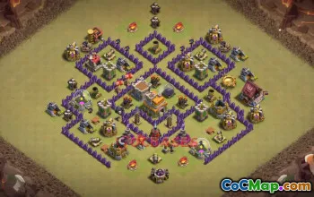 Town Hall 7 War Base | Clash of Clans War Layouts & Link #50587