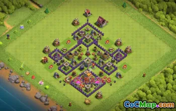 Town Hall 7 War Base - Clash of Clans War Layouts & Link #50595