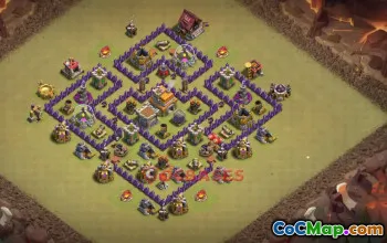 Town Hall 7 War Base | Clash of Clans War Layouts & Links #50589