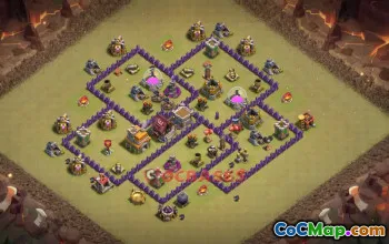 Town Hall 7 War Base | Clash of Clans War Layouts & Strategy #50585