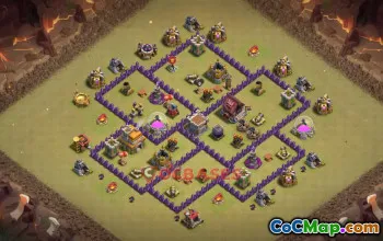 Town Hall 7 War Base | Clash of Clans War Strategy (Copy Link) #50581
