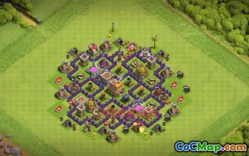 Town Hall 7 War Base - Easy Copy Link | Clash of Clans #19141
