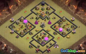Town Hall 8 Base Layouts & Maps for CoC - Copy Now! #13838