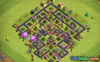 Hôtel de ville 8 Clash of Clans Base Layouts & Maps # 13025