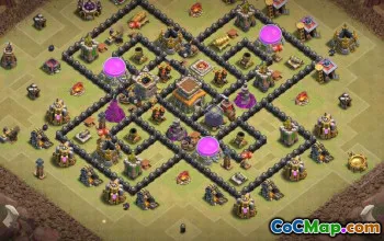 Town Hall 8 CoC Base Layouts: Farming & Trophy Maps #17488