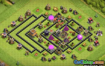Town Hall 8 COC Base Layouts: Farming, Trophy & War Maps #13836
