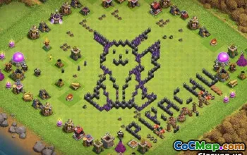 Hôtel de ville 8 Disposés de base COC: Cartes Funny & Progress # 14059