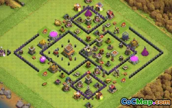 Town Hall 8 CoC Base Layouts: Home, War & Trophy Maps #14622