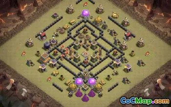 Town Hall 8 CoC Base Layouts: War Maps & Home Village #17071