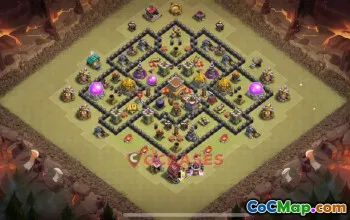Town Hall 8 CWL Base | Clash of Clans Clan War Defense #50499