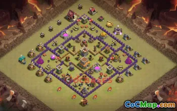 Town Hall 8 Farming Base | Clash of Clans Base Link #50405