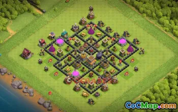 Town Hall 8 Farming Base | Clash of Clans | Copy Base Link #50563