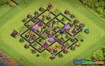 Town Hall 8 Farming Base | Clash of Clans Defense & Loot #50556
