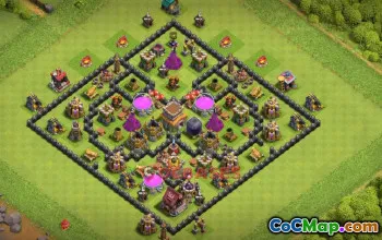 Town Hall 8 Farming Base | Clash of Clans Guide & Base Link #50557