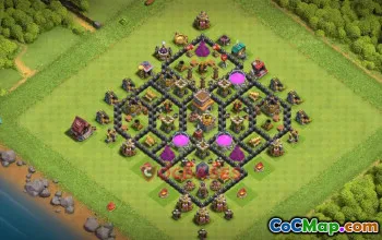 Town Hall 8 Farming Base | Clash of Clans Guide | Copy Now #50539