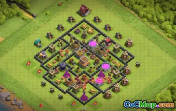 Town Hall 8 Farming Base - Clash of Clans Guide & Layouts #50555
