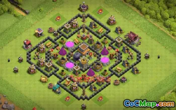 Town Hall 8 Farming Base | Clash of Clans Strategy & Copy Link #48889