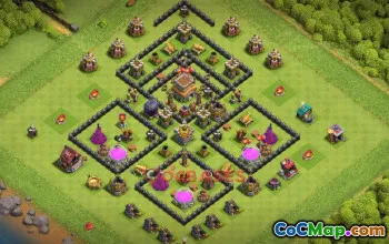 Town Hall 8 Farming Base | Clash of Clans Strategy & Copy Link #48890