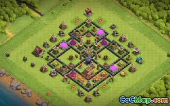 Town Hall 8 Farming Base | Clash of Clans Strategy & Copy Link #48895