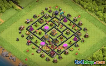 Town Hall 8 Farming Base | Clash of Clans Strategy & Copy Link #48899