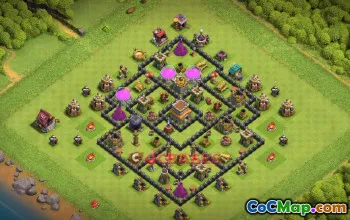 Town Hall 8 Farming Base | Clash of Clans Strategy & Links #50542