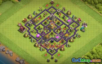 Town Hall 8 Hybrid Base with Copy Link #55765
