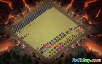 Town Hall 8 Progress Base | Clash of Clans Copy Base #23897