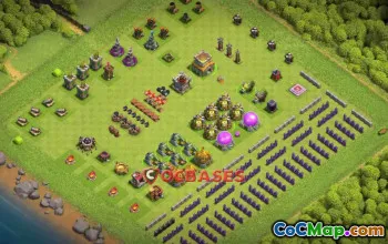 Town Hall 8 Progress Base Design for Easy Wall Upgrades #22583