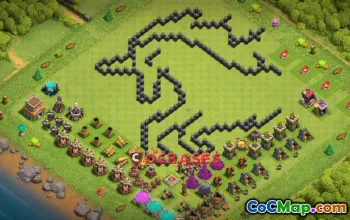 Town Hall 8 Progress Base for Clash of Clans | Fun Copy Link #21755