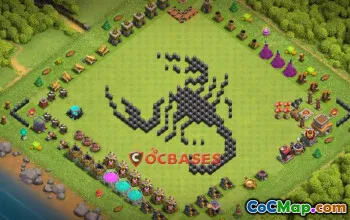 Town Hall 8 Progress Base - Fun Clash of Clans Strategy #20005