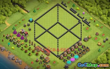 Town Hall 8 Progress Base: Fun Strategies for Clash of Clans #21240