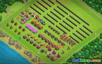 Town Hall 8 Progress Base Layout ea56r #56973