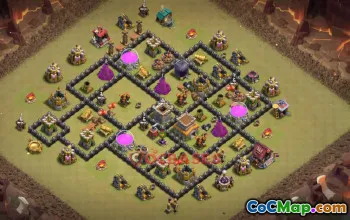 Town Hall 8 War Base - Clash of Clans Clash of Clans Strategies #50525