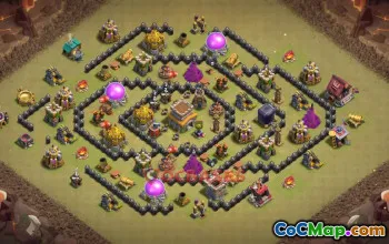 Town Hall 8 War Base | Clash of Clans Clash of Clans War Base Link #50509