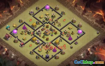 Town Hall 8 War Base | Clash of Clans Clash of Clans War Bases #50502