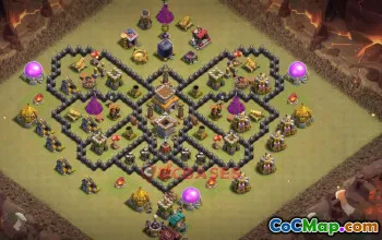 Town Hall 8 War Base | Clash of Clans Defense Strategies #50507