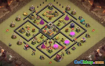 Town Hall 8 War Base | Clash of Clans Strategies & Base Link #50552