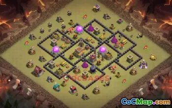 Town Hall 8 War Base – Clash of Clans TH8 War Layouts #50768