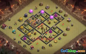 Town Hall 8 War Base | Clash of Clans War Defense (Copy Link) #50402