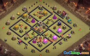 Town Hall 8 War Base | Clash of Clans War Layouts - Copy Link #50395