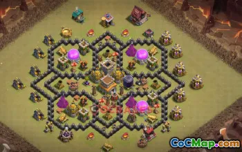 Town Hall 8 War Base | Clash of Clans War Layouts & Strategies #50519