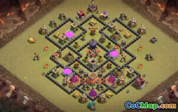 Town Hall 8 War Base | Clash of Clans War Layouts & Strategies #50526